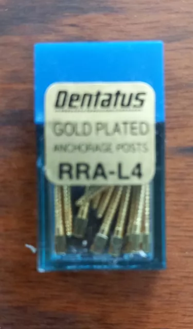 Dentaire / Dentatus Gold Plated Dental Screw Posts L4 / 12 pièces par boite