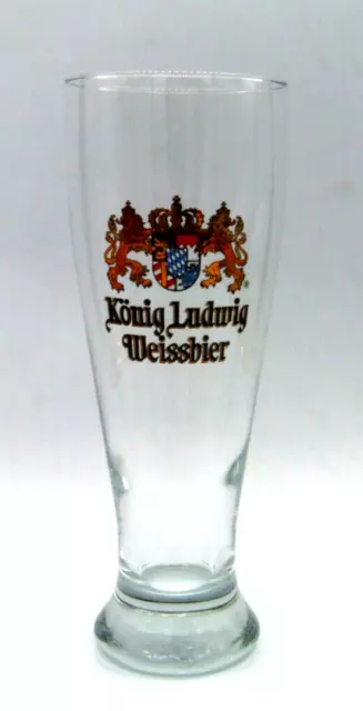 6 König Ludwig Weissbier Gläser 0,5l Hefe Weizen Bier Glas Brauerei München Logo 2