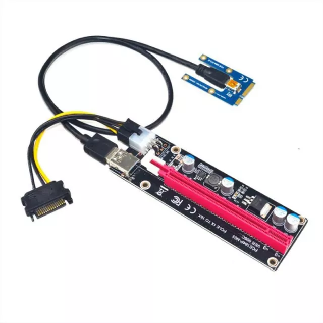 2Xfor Laptop External  Card EXP GDC  Miner MPCIe to PCI-E Slot Mining Card R4C9)