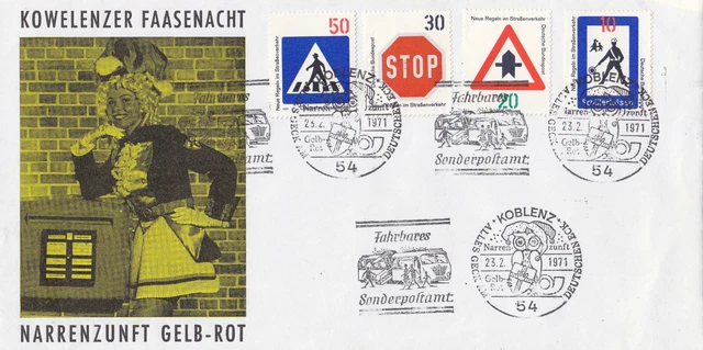 Koblenz Sonderbrief zur "Kowelenzer Faasenacht" 23.02.1971