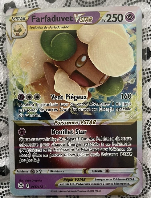 Carte Pokémon Farfaduvet Vstar 065/172 EB9 Stars Etincelantes Neuve FR
