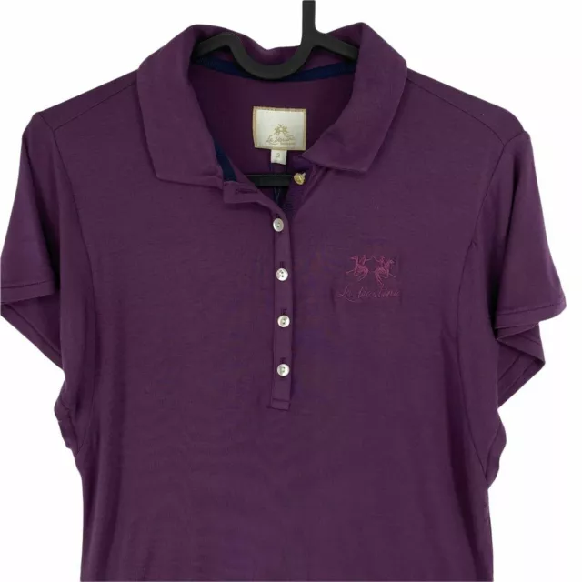 LA MARTINA Violeta Elástico Polo Camiseta Talla 2/S 3/M 2