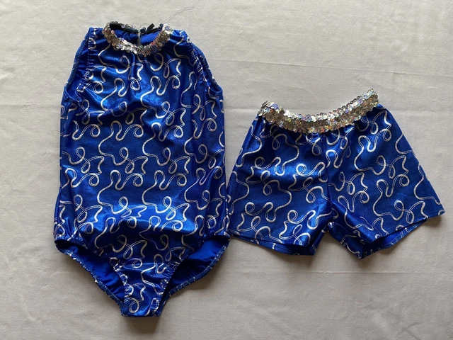 Dance Costume Jazz Tap Blue Child Large Halloween Role Play Creations By Cicci