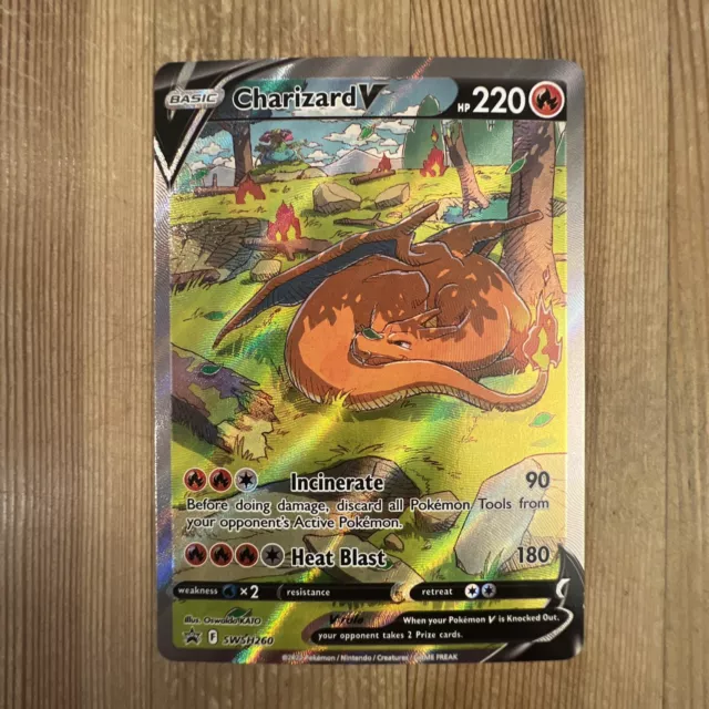 Pokémon TCG Charizard V SWSH Black Star Promos SWSH260 Holo Promo