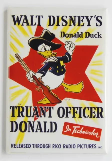 Truant Officer FRIDGE MAGNET movie poster donald duck