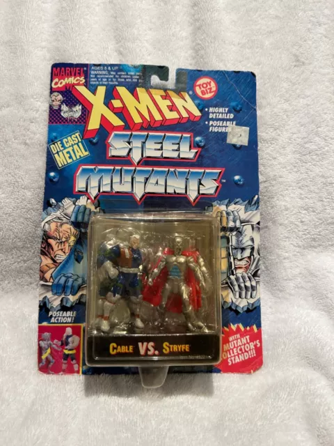 x-men steel mutants cable vs stryfe toy biz action figure 90s toys marvel figure