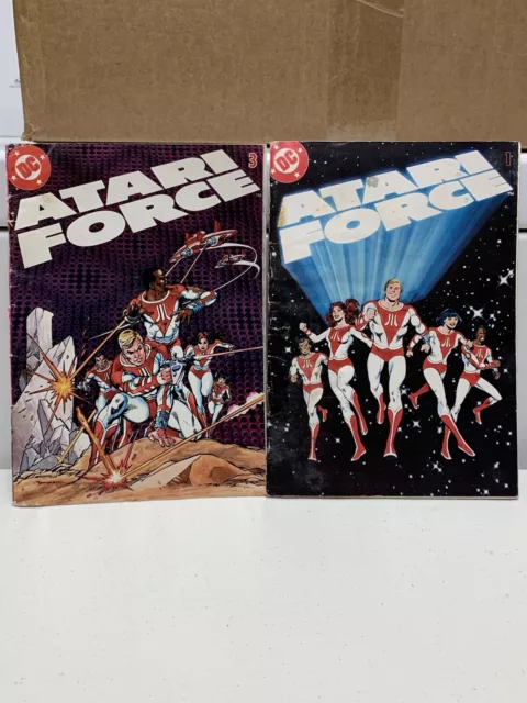 Vintage 1982 "ATARI FORCE" DC COMICS ISSUES #1 & 3