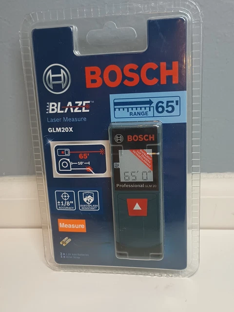 BOSCH BLAZE GLM 20 Laser Distance Meter,Indoor,65 ft. Range