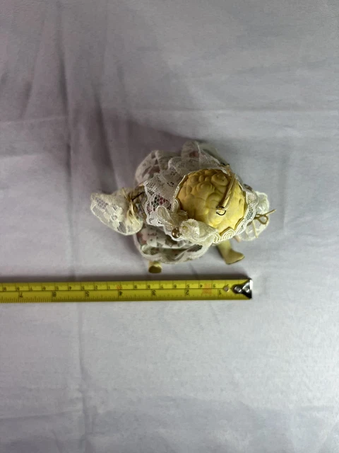 Vintage Mini 6” Porcelain Bisque China Fashion Doll Ornament 13