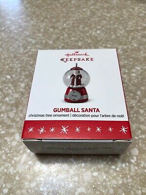 Hallmark 2016 GUMBALL SANTA Miniature Mini REPAINT Ornament Free Shipping