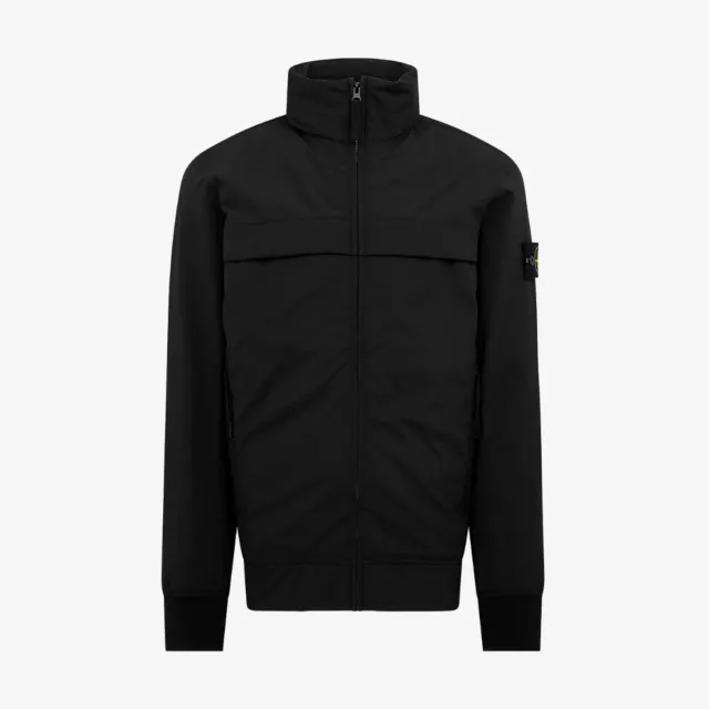 STONE ISLAND SOFT Shell R Jacket with Primaloft Insulation Black