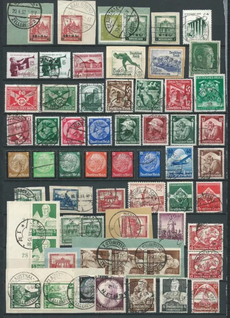 Deutsches Reich : Briefmarken Lot , gestempelt