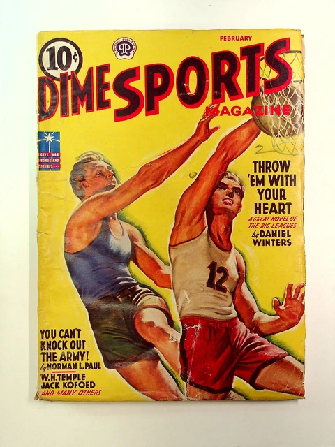 Dime Sports Magazine Pulp Feb 1943 Vol. 13 #1 VG Low Grade