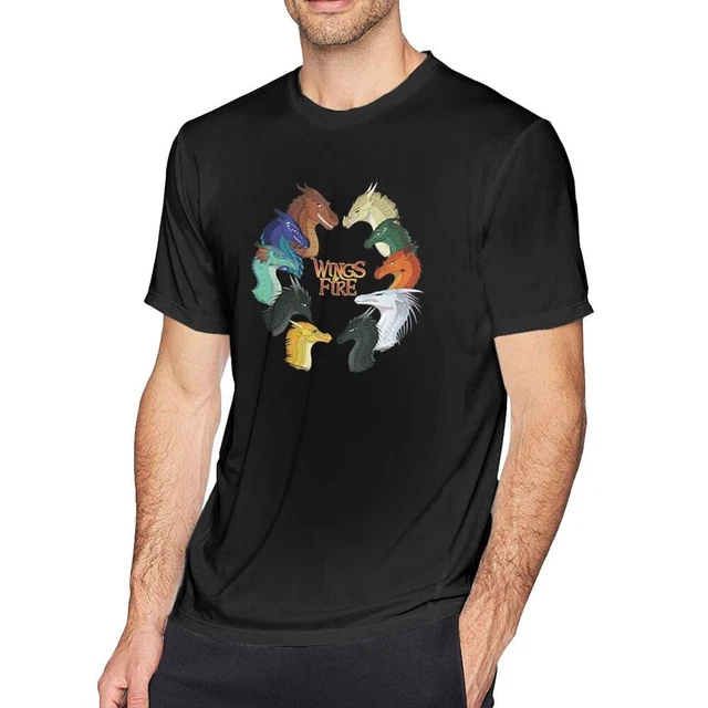 Wings of Fire Men's Cotton Short Sleeve T-Shirt Fashion Funny Men's Tops