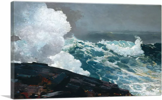 ARTCANVAS Northeaster 1895 Canvas Art Print by Winslow Homer