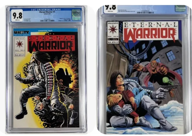 Eternal Warrior # 1 And 10 - CGC  9.8 - 2 Comic Set - 1993 OG Valiant