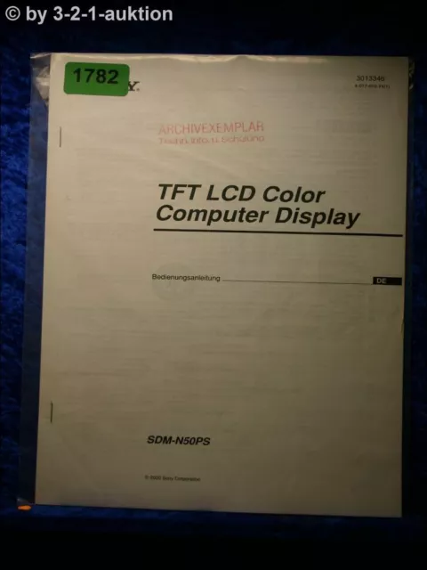 Sony Bedienungsanleitung SDM N50PS Computer Display (#1782)