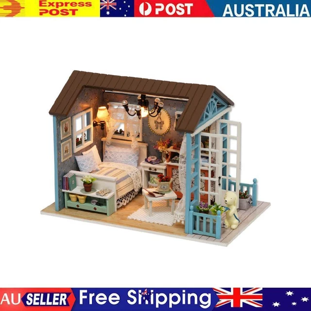 DIY Mini Dollhouse Wooden Children Toy Handmade Doll House Furniture Kit