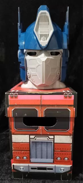 RARE Transformers Logo + Optimus Prime Bust & LONG/Short Comic Book Storage Box