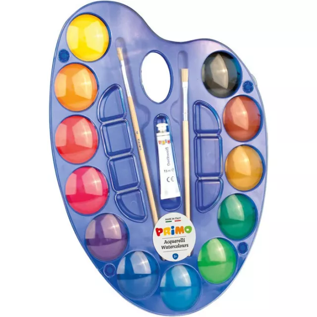 Kit Acquarelli per bambini in tavolozza set da 12 colori per pittura e disegno