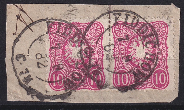 64949) FIDDICHOW Pommern 1882 nachverwendeter Preußen-Stempel