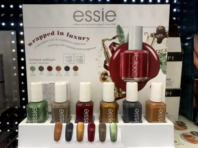 ESSIE NAIL POLISH "WRAPPED IN LUXURY" WINTER 2022 - Full Set 6 pcs  (No display)