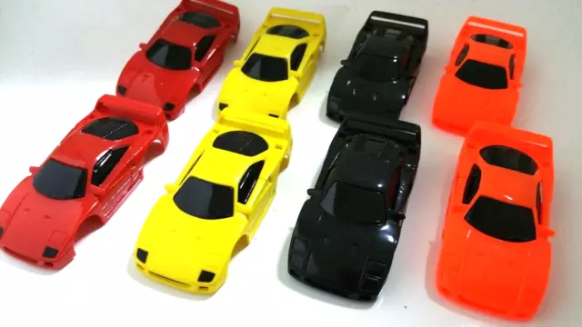 TYCO FERRARI F40 lot of 8 bodies HO SLOT CAR BRAND NEW.NICE! FREESHIP!