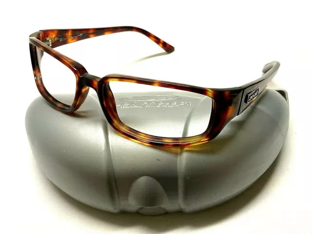 ZEAL OPTICS SWIZZLE STICK Brown Plastic Tortoise Wrap Sunglasses Made in JAPAN