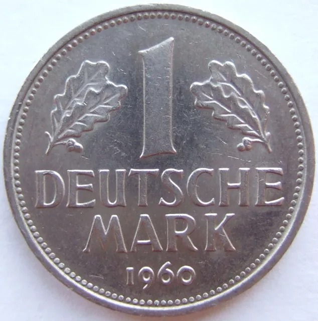 Moneta Rfg 1 Tedesco Marchi 1960 F IN Extremely fine/Brillant uncirculated