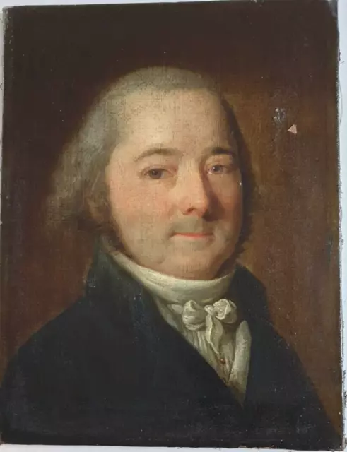 Superbe tableau ancien du XVIIIème " portrait dHomme" à restaurer 2