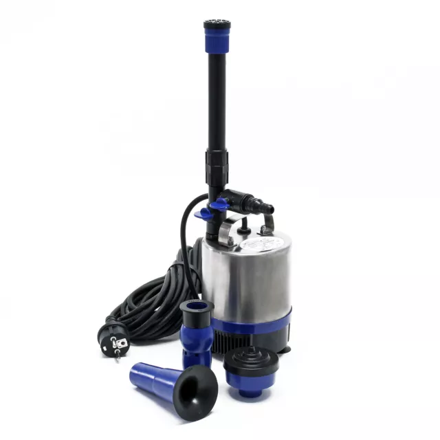 Springbrunnenpumpe Edelstahl 50W 1750l/h Pumpe Fontäne Wasserspiel Teichpumpe