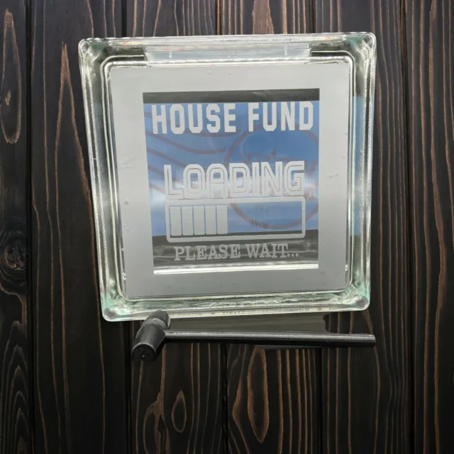 Glass money bank, House Fund, Glass Piggy Bank, Glass Box, Money Save Bank