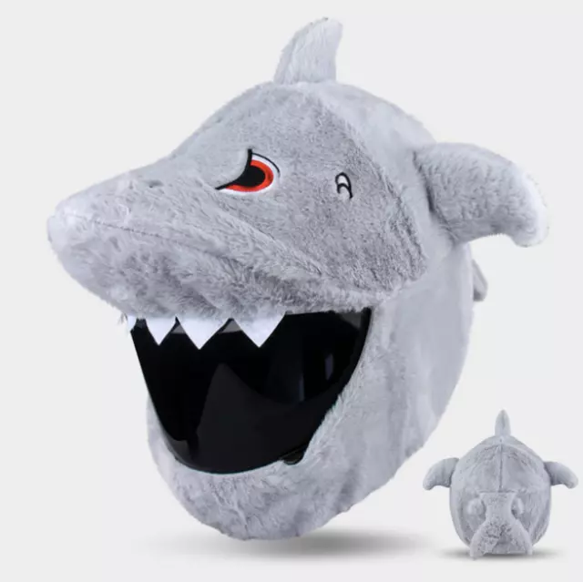 Housse de casque de moto fun requin couvre casque