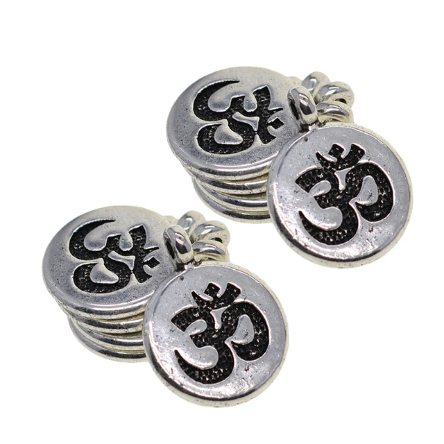 30x Tibetan Silber Aushöhlen Yoga Lotus Blume klein-Anhänger Deko Basteln