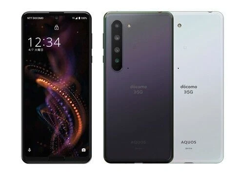SHARP AQUOS R5G IGZO 8K 5G android Phone UNLOCKED BLACK SH-51A SHG01 ...