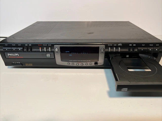 Philips Cd R Machine PHILIPS CDR 765/17 Registratore CD Dual Deck Doubber Burner Play PARTI ...