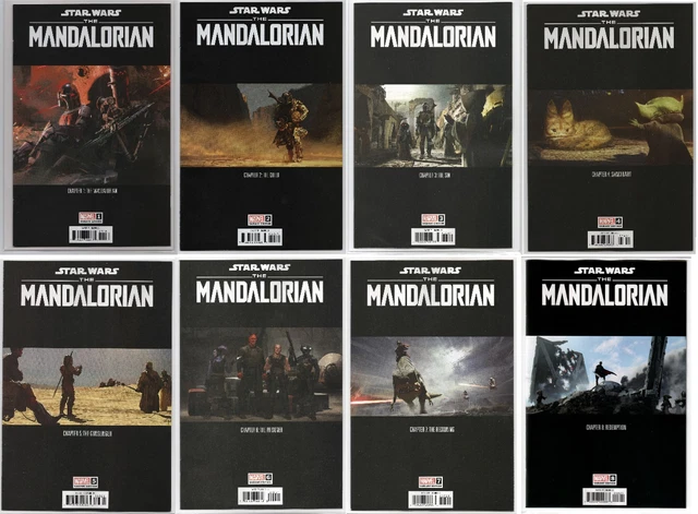 STAR WARS THE MANDALORIAN #1  1:10 INCENTIVE #2 3 4 5 6 7 8 Variant SET Lot 2022