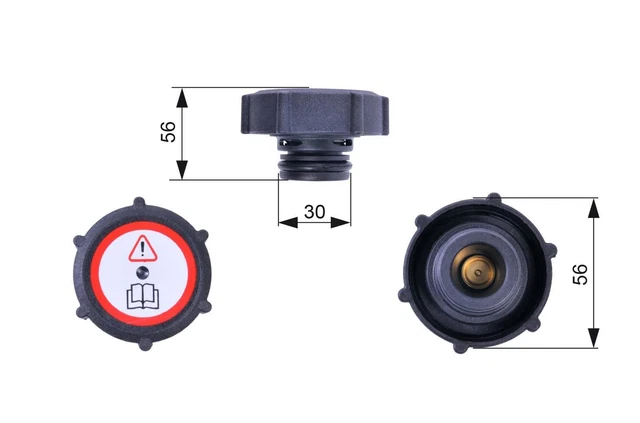 Coperchio di chiusura contenitore refrigerante GATES RC243 per TRANSIT FORD GFR GGR SCORPIO