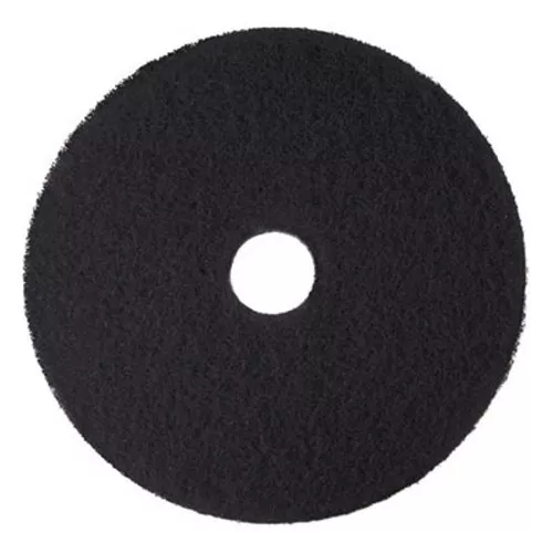 3M™ Black 18" High Productivity Floor Pad 7300, 5 Pads (MMM08276)