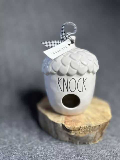 Rae Dunn Artisan Collection By Magenta "Knock" Acorn Birdhouse Nwt