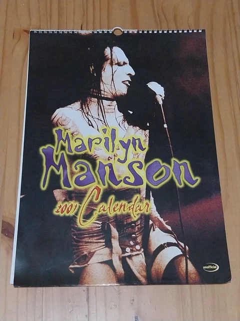 MARILYN MANSON 2004 Calendar , dates , unofficial, goth rock