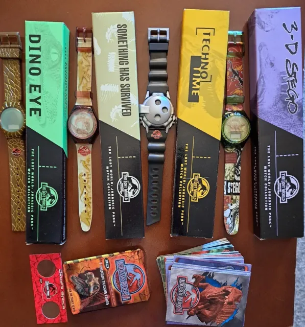 Burger King ‘The Lost World  Watches & J.p. 3D Cards
