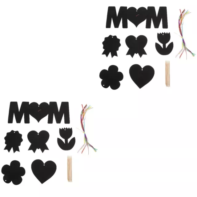 2 juegos de decoración de arañazos para niños artesanía suite para madre día de la madre