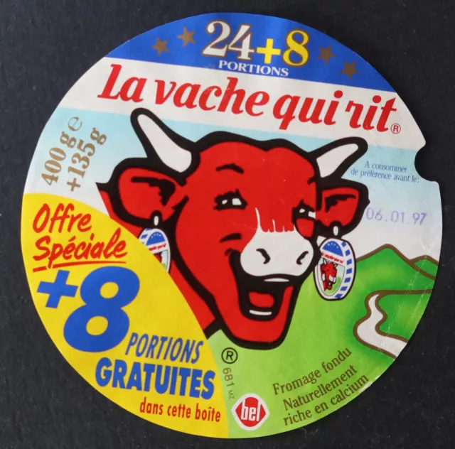 COW QUI RIT Cheese Label 24+8 Servings 400g+135g 681MZ Rabier VQR 7