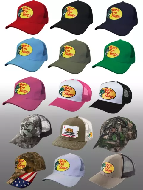 AUTHENTIC BASS PRO Shop Hat Outdoor Fishing Trucker Mesh Cap