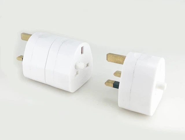 RARE DESIGN MULTI Plug Extension Socket 2 Way UK Mains Wall Socket ...