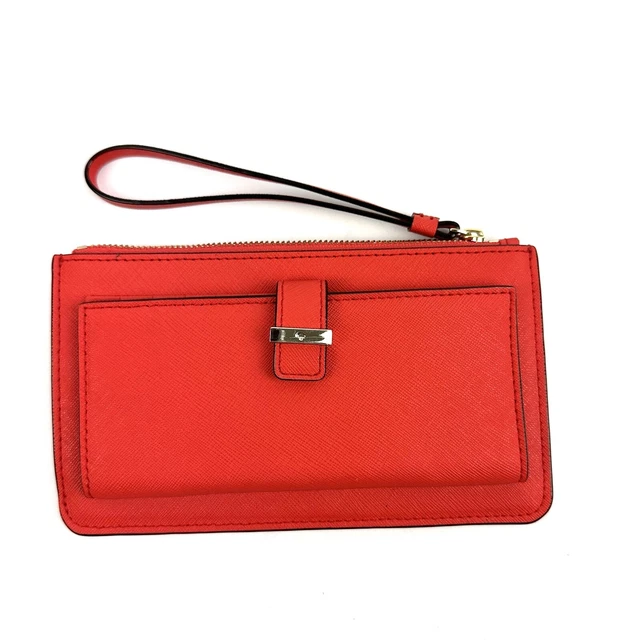 Kate Spade Wallet Wristlet Cedar Street Karolina Rooster Red Gold Hardware New