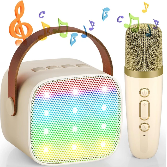 Macchina Karaoke Portatile Dynasonic Con 2 Microfoni - Bluetooth, Luci, USB/SD - Per Feste E Bambini - Foto 9