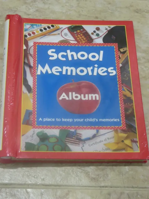 School Memories Album NEW Scrapbook Pockets K-12th Grade Memory Book ++