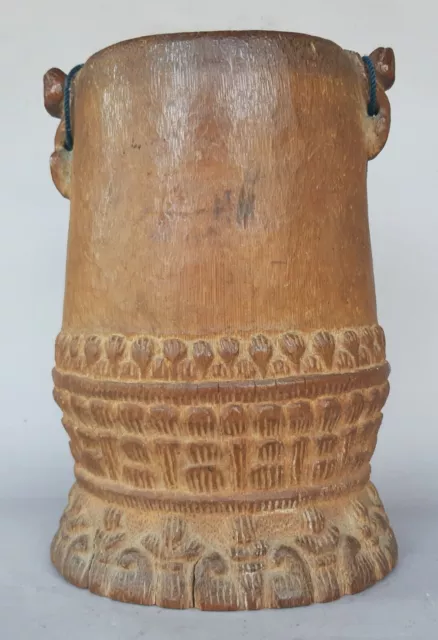 Burma or India Nagaland old jar / jug bamboo Naga Asian burmese Tribal Art Asia